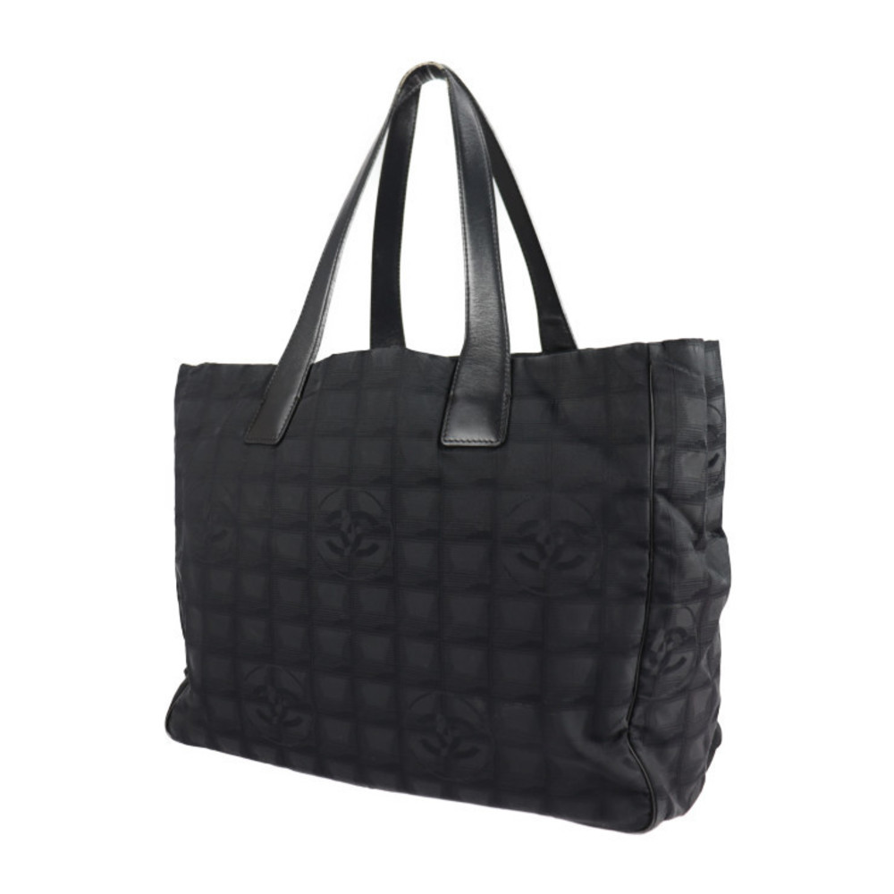 Chanel Nylon Bag Travel MM Black Line